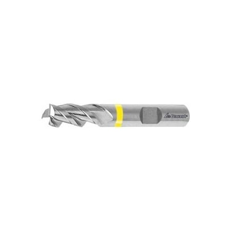 Garant HSS-Co8 End Mill for Aluminum, Uncoated, 9 mm 191320 9